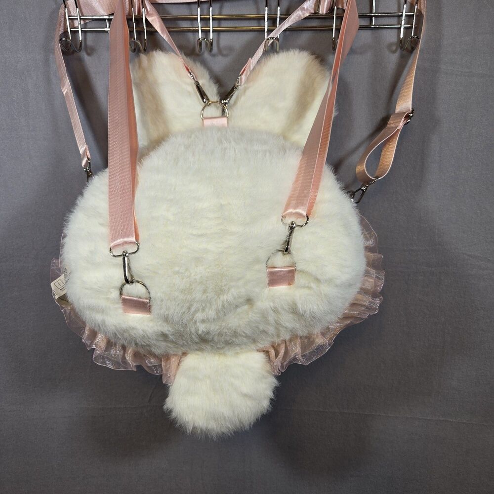 Baby Three Fairy Tale Backpack - White Bunny With Special Eyes - Picture 5 of 16